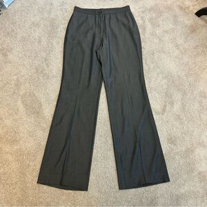 Blu’s dark gray straight leg trouser dress pants office career professional 6